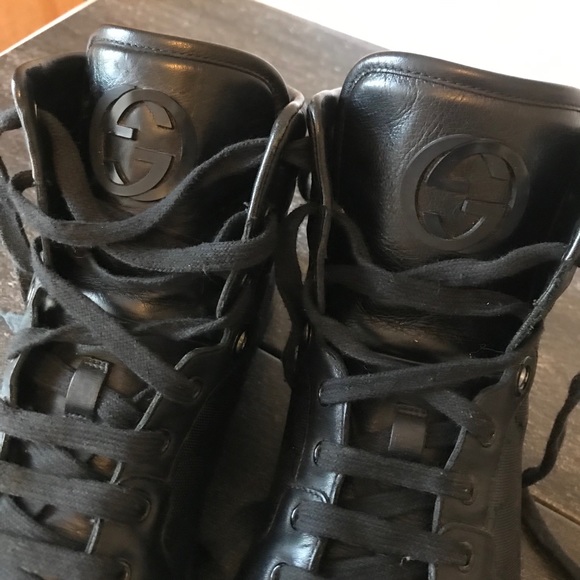 Gucci GG Imprime High Top Sneakers Mens - Picture 10 of 14